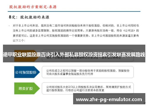 德甲职业联盟投票否决引入外部私募股权投资提案引发联赛发展路线 德甲职业联盟投票否决引入外部私募股权投资提案引发联赛发展路线